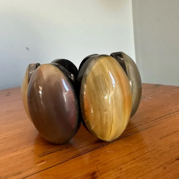 Monies Statement Horn Bracelet - Picture 1 of 13